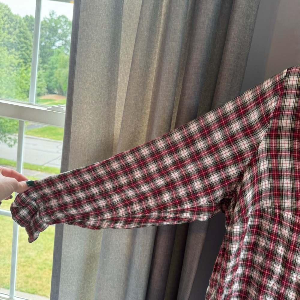 Loft Plaid Blouse - Picture 3 of 4